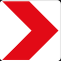 W405 Right Sharp Curve Chevron Marker