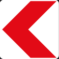 W406 Left Sharp Curve Chevron Marker
