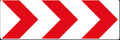 W407 Triple Right Sharp Curve Chevron Marker