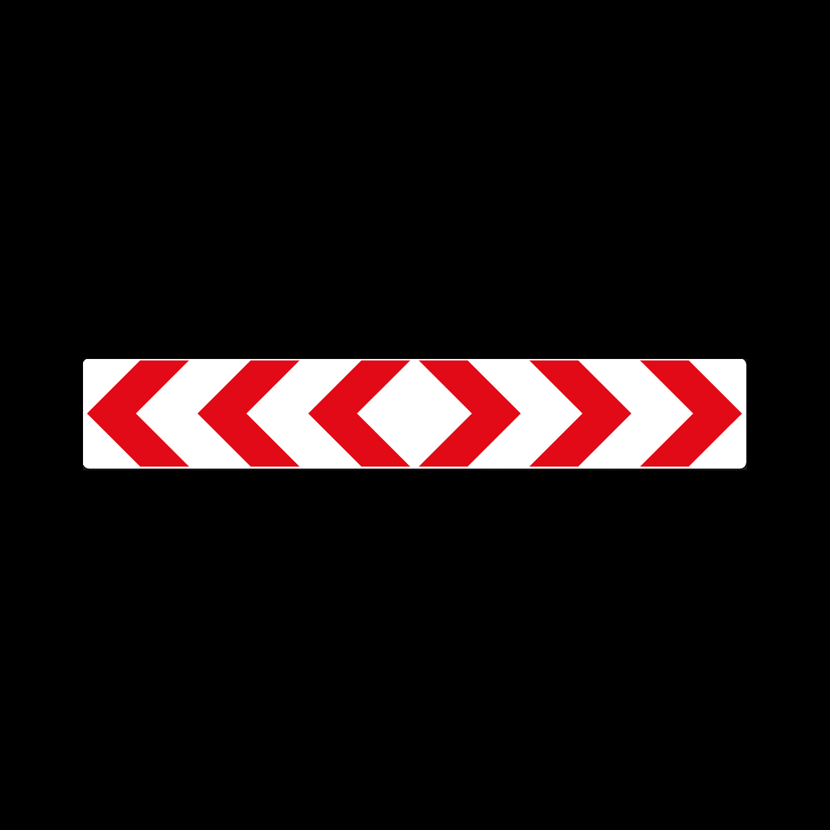 W409 T-Junction Chevron Road Sign