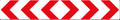 W409 T-Junction Chevron Marker