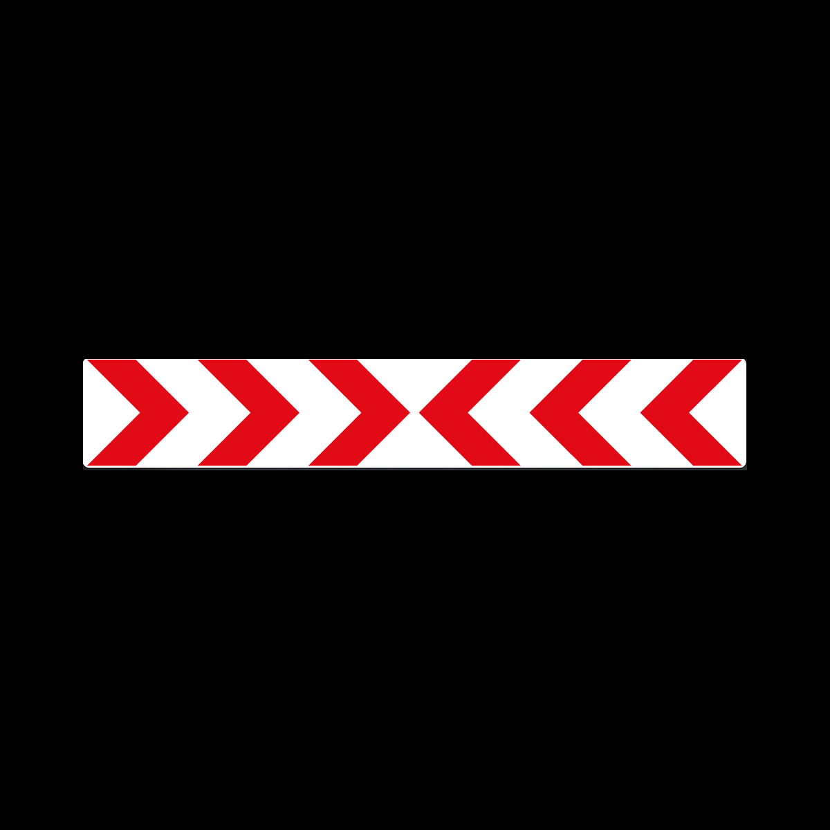 W410 Dead End or Road Closed Chevron Road Sign