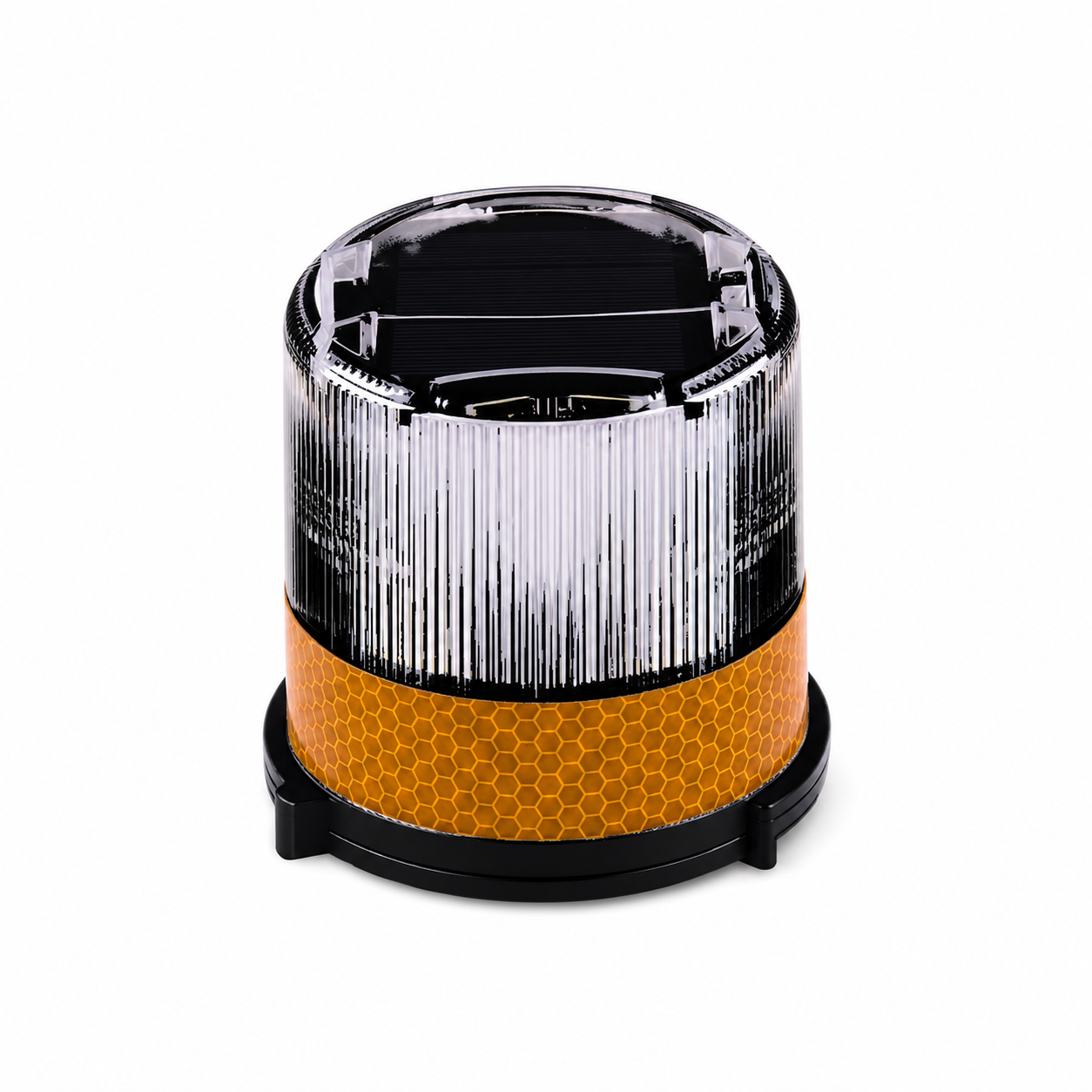 Warning Solar Cone Light on white background
