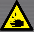 WW04 Warning of Corrosive Hazard