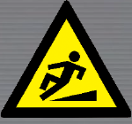 WW16 Warning of Slippery Surface Hazard