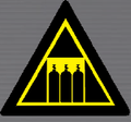 WW25 Beware of Confined Gas Hazard