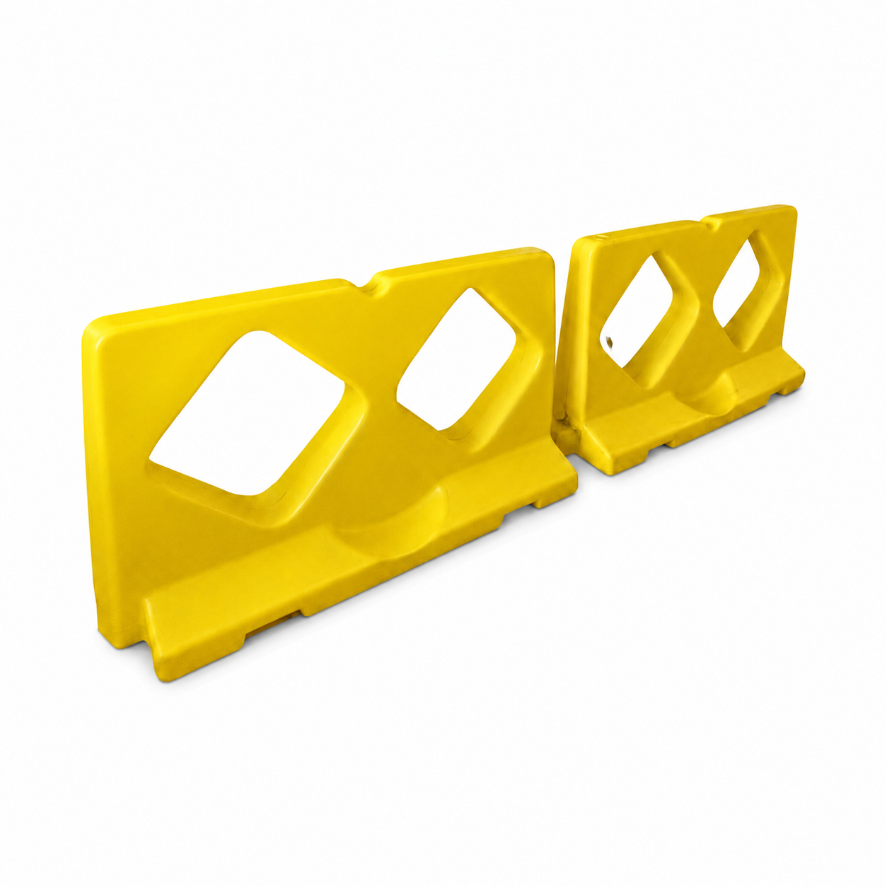 Water or Sand-Filled Traffic Barricade — 1000 × 2000 mm on white background